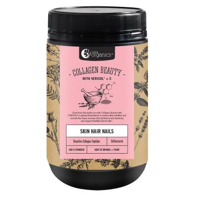 Nutra Organics Collagen Beauty Bioactive Collagen Peptides + Vitamin C Unflavoured 450g